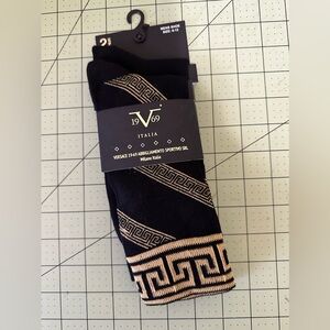 Versace 19V69 2 pairs pack of designer dress socks U.S. 8-12